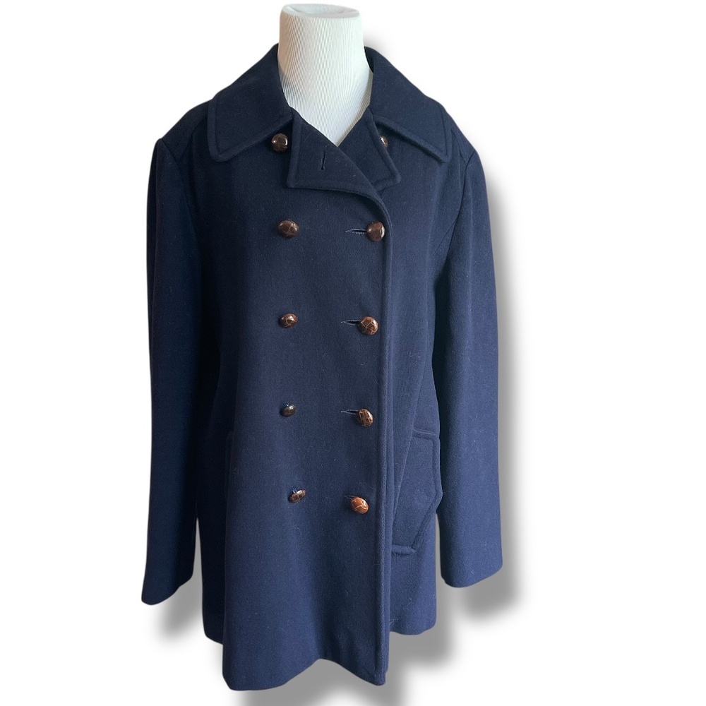 Blue Vintage 70's-80's New England Mackintosh Pea Coat